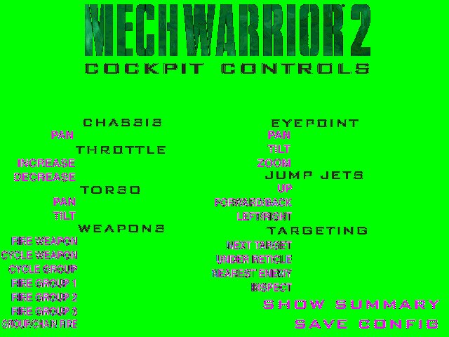 An older version of control configuration? Does not decode correctly yet.