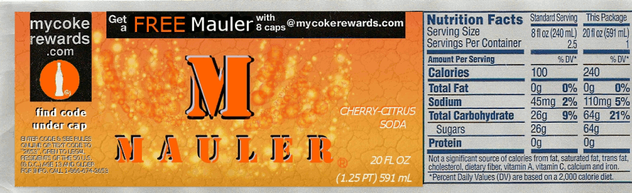 Coca-Cola prototype: "Mauler", never produced due to confedential reasons.